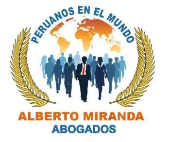 Logo oficial del Estudio Jurídico Alberto Miranda, abogados para peruanos en el extranjero