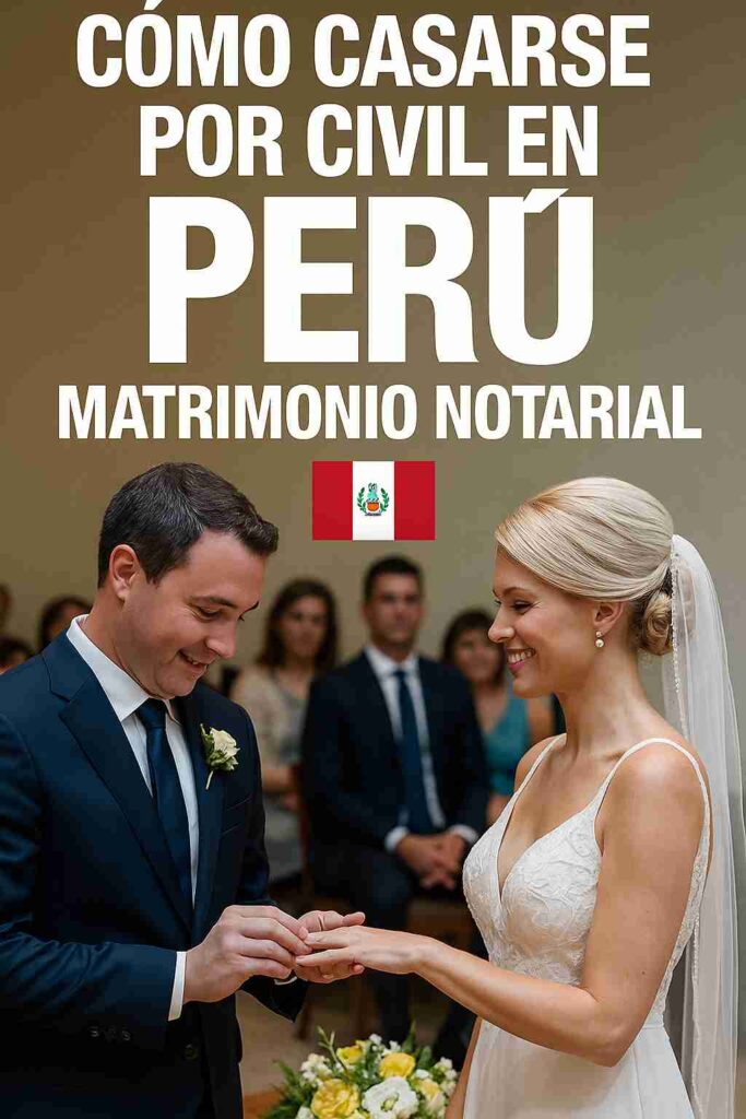 como casarse por civil en peru, matrimonio notarial. Pareja celebrando un matrimonio civil en un evento privado con notario, representando un matrimonio por lo civil en Perú, gestionado a domicilio con respaldo legal.