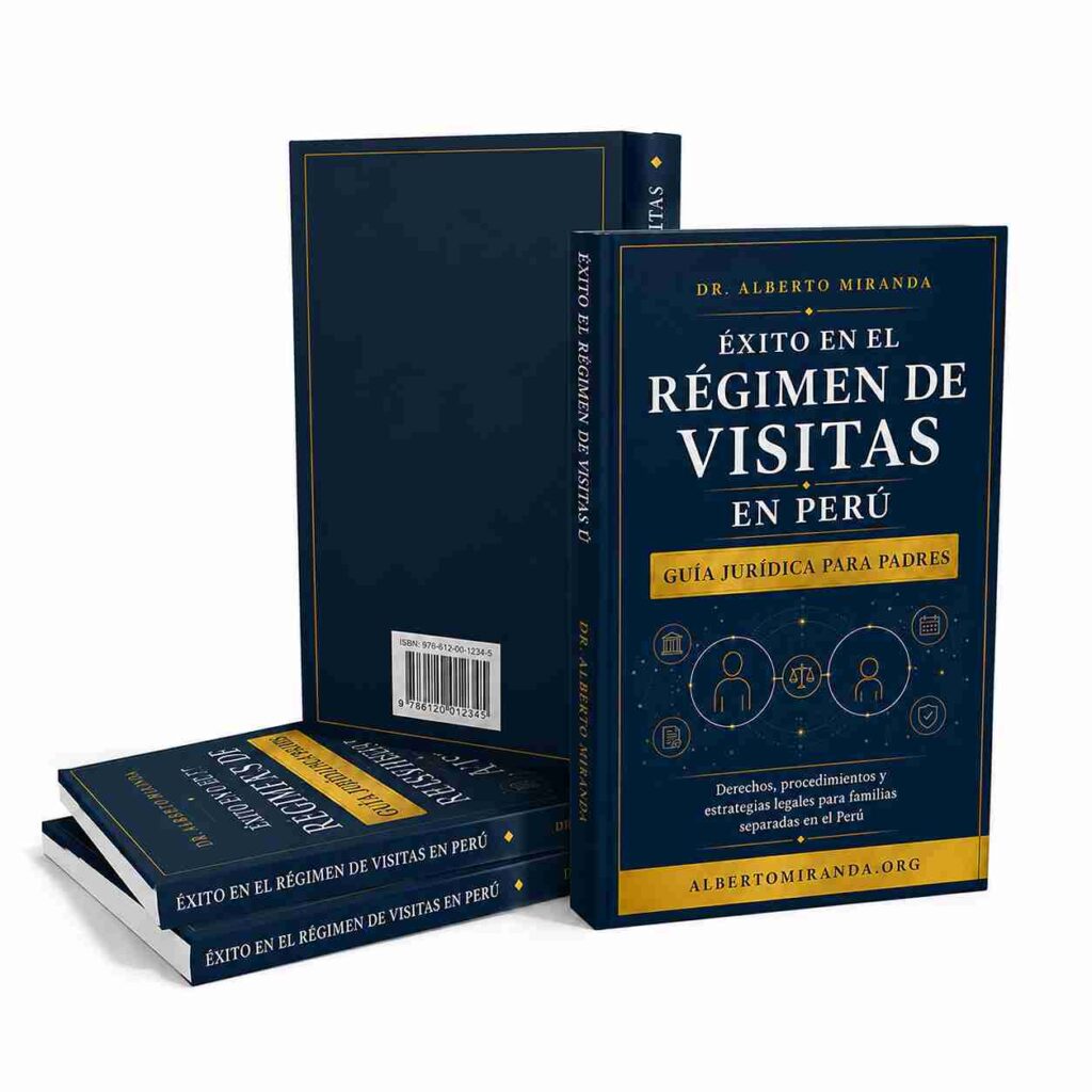 Libro de derecho de familia por Alberto Miranda sobre el régimen de visitas en Perú
