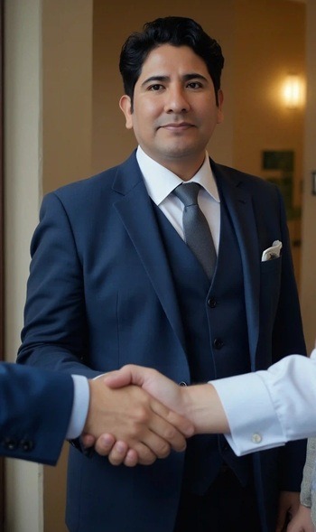 imagen del Dr. Alberto Miranda en la sección Nosotros, abogado para peruanos en el extranjero, experto en trámites legales internacionales desde Perú.