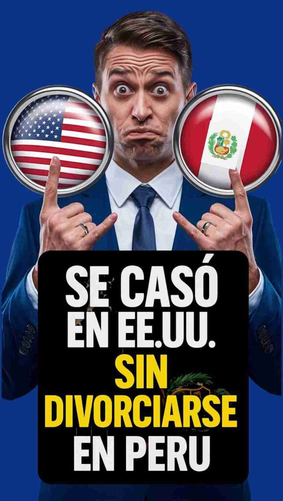 casado en Perú y me volví a casar en el extranjero sin saberlo, imagen de hombre confundido entre EE.UU. y Perú