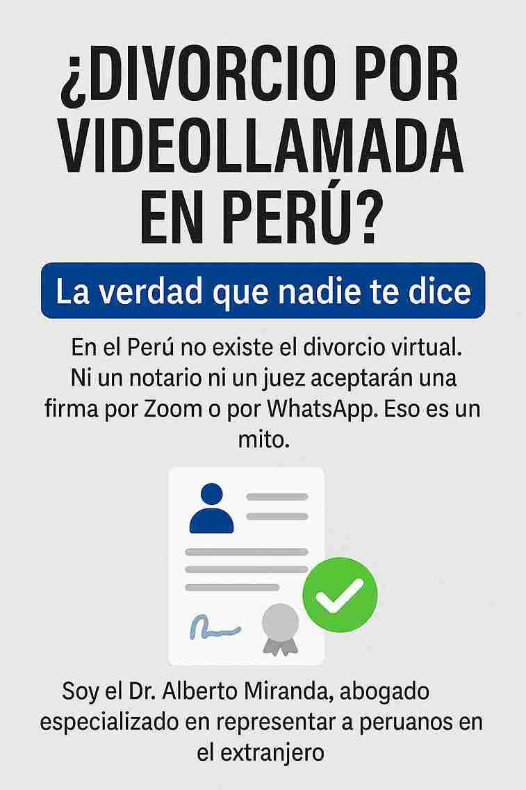 Divorcio por videollamada en Perú