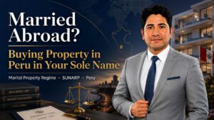 Dr. Alberto Miranda with a property in Peru in an image about buying property in Peru while married abroad